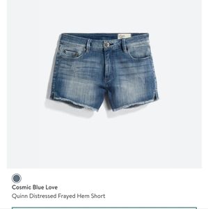 Stitch Fix cosmic blue love denim shorts size 28